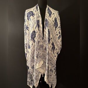 Boho Kimono with Elephant Print